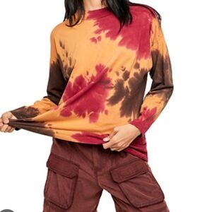 We The Free Maroon Long Sleeve Top